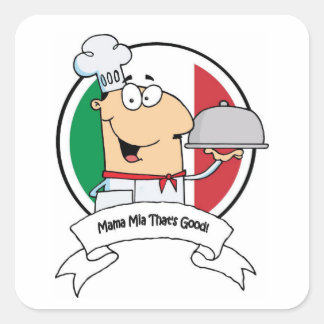 Sticker Carré Stickers—Mama Mia !