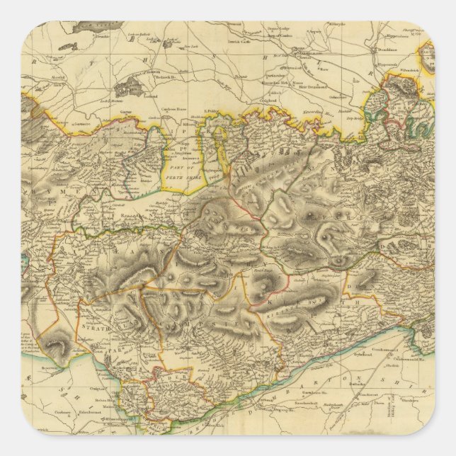 Sticker Carré Stirlingshire (Devant)