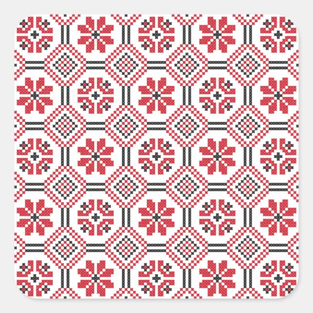 Sticker Carré Stitch (Devant)