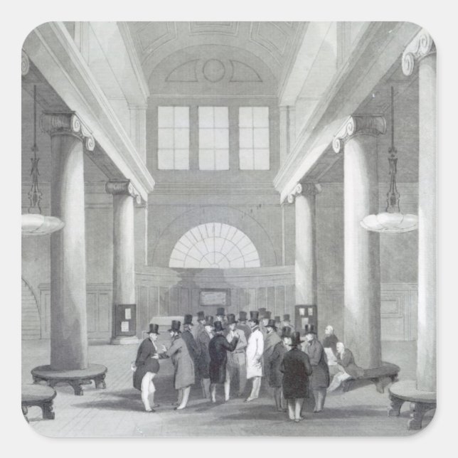 Sticker Carré Stock Exchange (Devant)