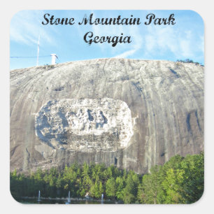 Sticker Carré Stone Mountain Park, Géorgie