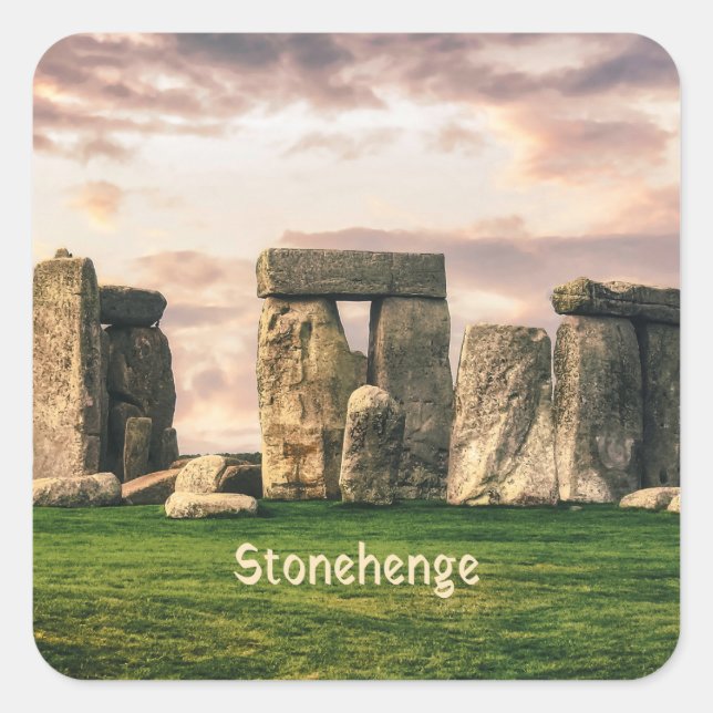 Sticker Carré Stonehenge Angleterre Royaume-Uni (Devant)