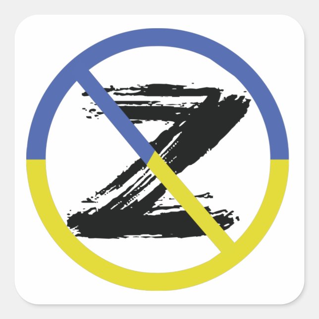 Sticker Carré Stop war in Ukraine Throw Pillow (Devant)