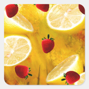 STICKER CARRÉ STRAWBERRY LEMONADE