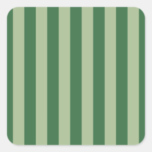 Sticker Carré Striped vert vertical
