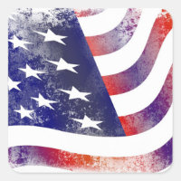 Style de Grunge Patriotique Faded American Drapeau