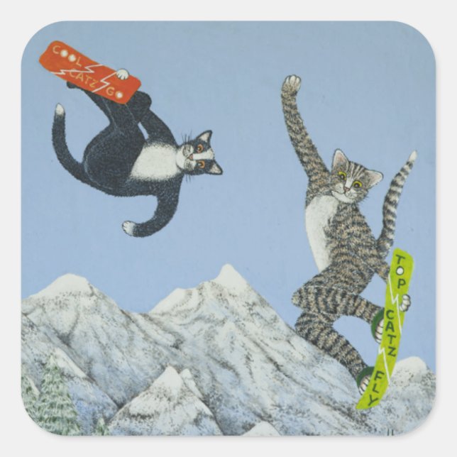 Sticker Carré Style et capacité (Devant)