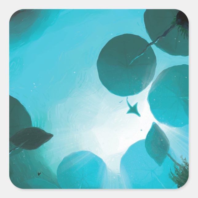 Sticker Carré Subnautica - Aquatic Ballad (Devant)