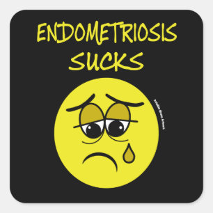 Sticker Carré SUCKS...Endometriose