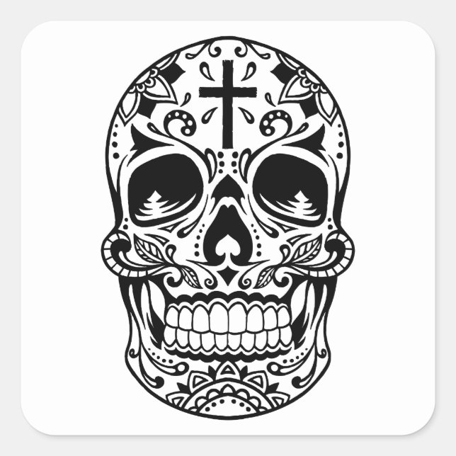 Sticker Carré SugarSkull Black-01.png (Devant)