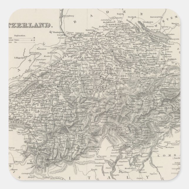 Sticker Carré Suisse 15 (Devant)