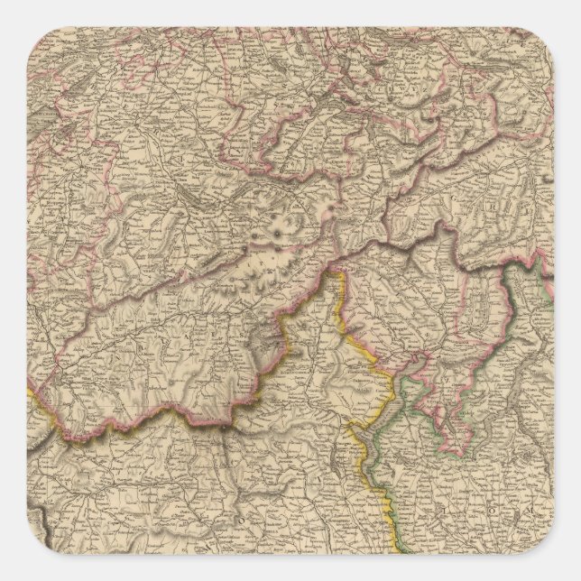 Sticker Carré Suisse, Alpes (Devant)