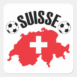 Sticker Carré Suisse Football Suisse Soccer