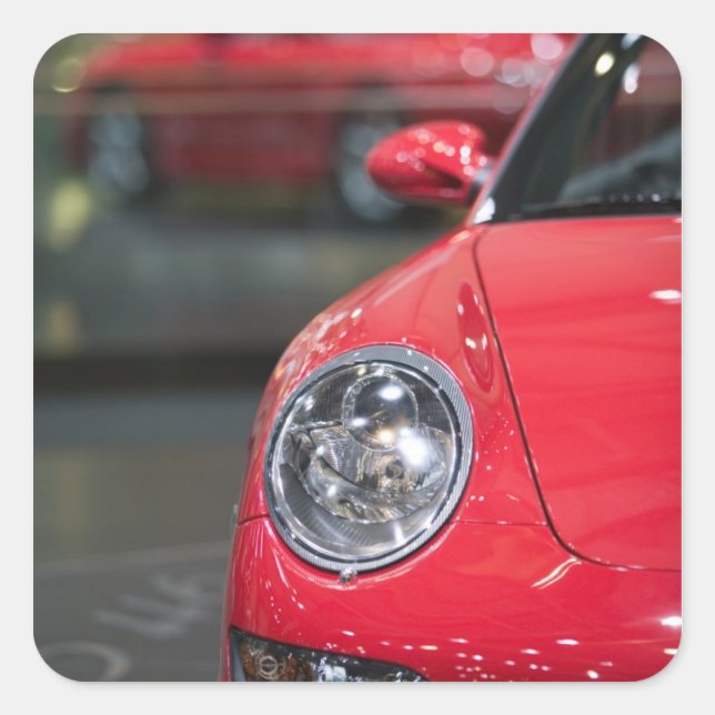 Sticker Carré SUISSE, GENÈVE : 75ème Genève Auto 8 (Devant)