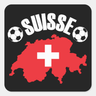 Sticker Carré Suisse Suisse Football