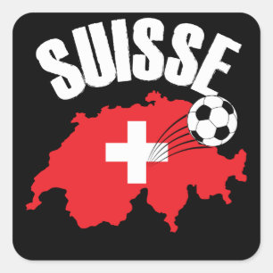 Sticker Carré Suisse Suisse Football
