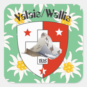 Sticker Carré Suisse Svizzera Svizra Switzerland Kleber