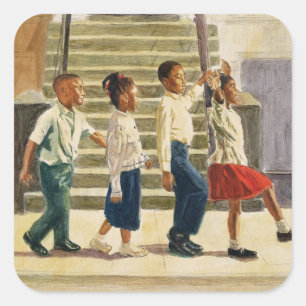 Sticker Carré Suivez-moi 1995