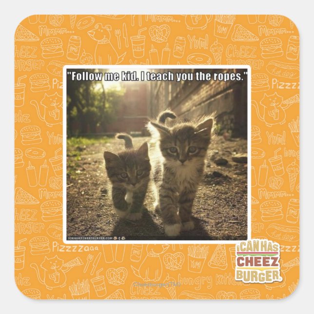 Sticker Carré Suivez-moi mon enfant (Devant)