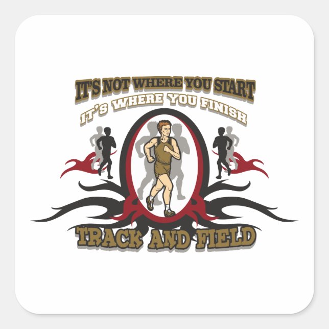 Sticker Carré Suivi et début du champ (Devant)