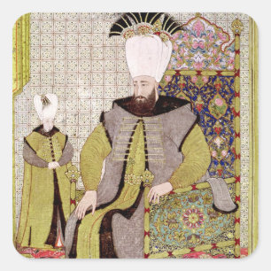 Sticker Carré Sultan Ahmet III et l'héritier du trône