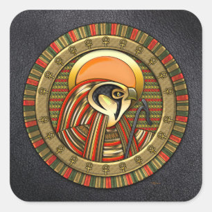Sticker Carré Sun égyptien Dieu Ra
