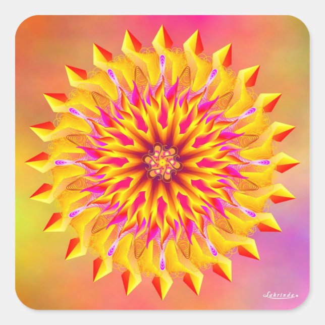 Sticker Carré Sun Glory (Devant)