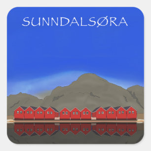 Sticker Carré Sunndalsøra Nordmøre Norvège