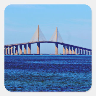Sticker Carré Sunshine Skyway Bridge