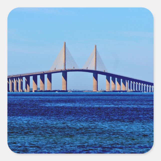 Sticker Carré Sunshine Skyway Bridge (Devant)
