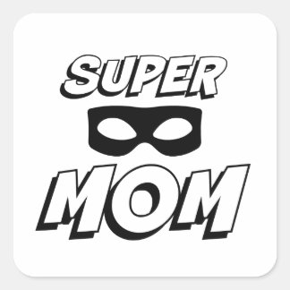 Sticker Carré Super Maman