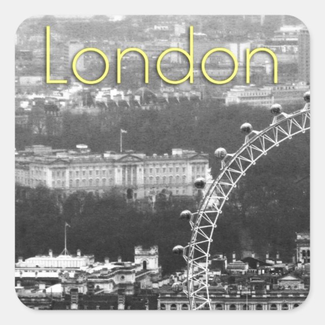 Sticker Carré Super ! Palais de Buckingham Londres (Devant)