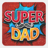 Super Papa Mustache Grunge moderne