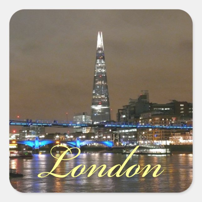 Sticker Carré Super Shard Londres (Devant)