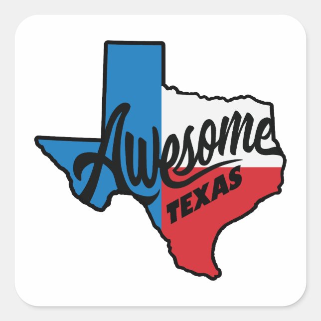 Sticker Carré Super Texas (Devant)
