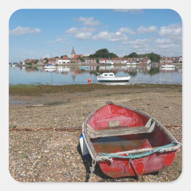 Sticker Carré Superbe Bosham Harbour Angleterre (Devant)