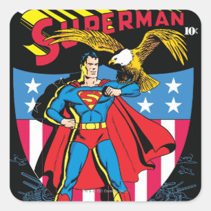 Sticker Carré Superman #14