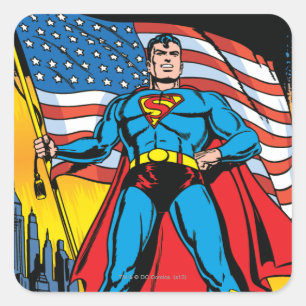 Sticker Carré Superman #24