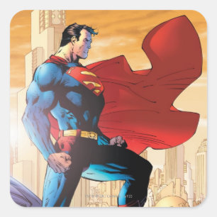 Sticker Carré Superman Daily Planet