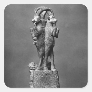 Sticker Carré Support de tasse composé de trois bouquetins