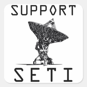 Sticker Carré Support SETI