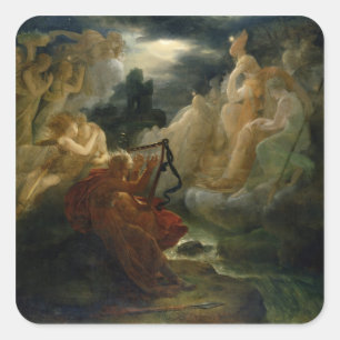 Sticker Carré Sur la rive de la Lora