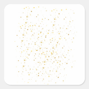 Sticker Carré Surfaces nocturnes étoilées