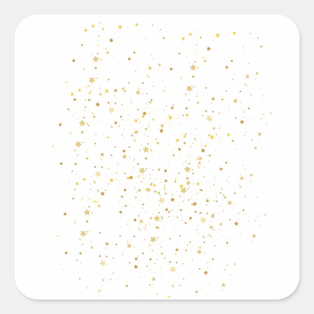 Sticker Carré Surfaces nocturnes étoilées (Devant)