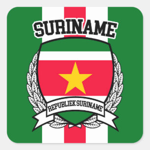 Sticker Carré Suriname