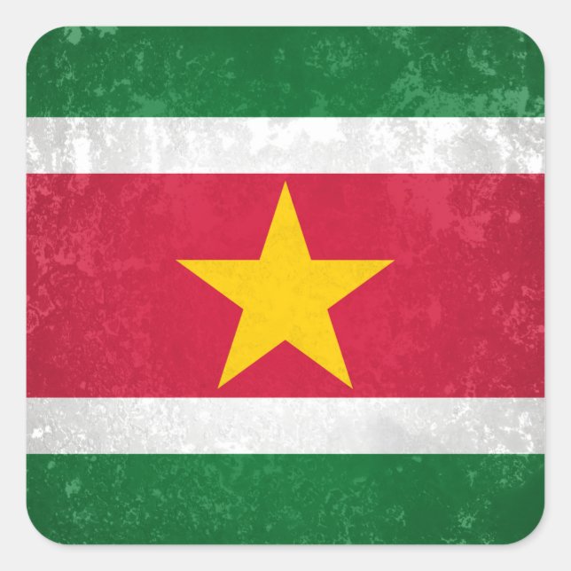 Sticker Carré Suriname (Devant)