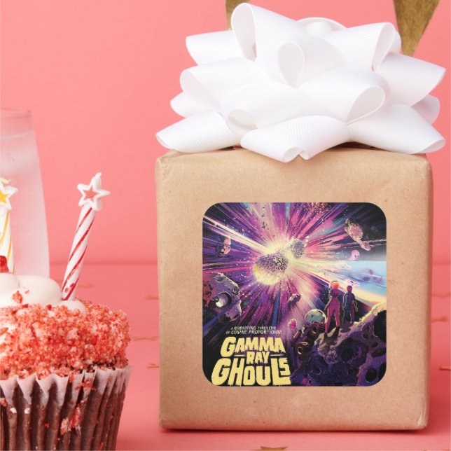 Sticker Carré Sursaut gamma Pulsars de rayons gamma Kilonova Col (Fête)