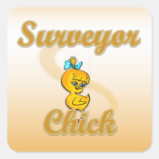 Sticker Carré Surveyor Chick (Devant)
