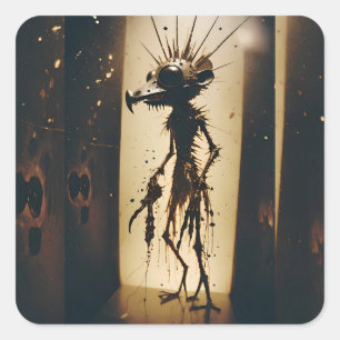 Sticker Carré Survie des horreurs de tous les jours pour la patr