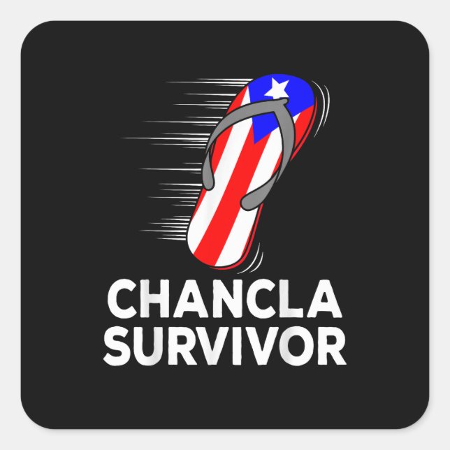 Sticker Carré Survivant de la chancla (Devant)